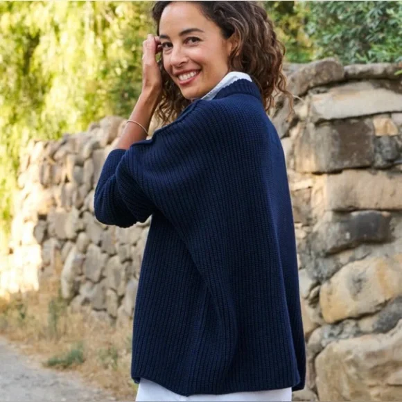 BNWT Frank & Eileen Montecito Sweater in Marine - Picture 3 of 10